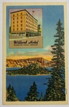 Willard Hotel Klamath Falls,Oregon Linen Postcard - £11.65 GBP