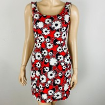 Zara Trafaluc Red Multicolor Floral Back Crisscross Strap Women&#39;s XS Mini Dress - £33.16 GBP