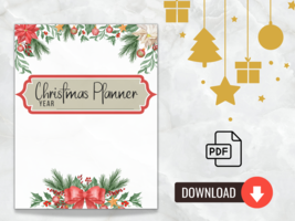 Christmas Planner Printable, Holiday Planning 50 Page 8.5x11&quot; - £11.80 GBP