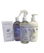 Crabtree Evelyn Lavender Bath &amp; Shower Gel, Body Lotion 16.9 oz. Hand,Li... - £50.68 GBP