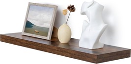 12&quot; Deep Floating Shelves Wall Mounted, 36 X 12 Ructic Wood Shelves, Set... - £49.27 GBP