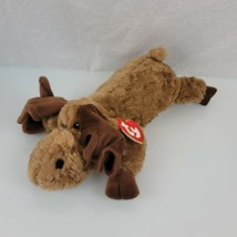 1995 TY Beanie baby Buddy &quot;Mortimer&quot; The Moose - Large Heart Hang Tag At... - £21.31 GBP