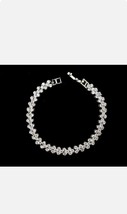 12Ct Round Simulated Diamond Women&#39;s Tennis Bracelet In 14K White Gold Plated - £120.55 GBP