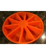 French cake tool silicone cake mousse mold 10-hole orange shaped pizza p... - $12.77