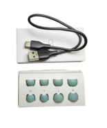 Original Silicone Ear Tips &amp; Cable Set Soundcore Sport X20 Green (XS, S,... - $9.89