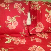 Pottery Barn Remy Floral Watercolor Pink Red 2-PC Standard Shams - $46.00