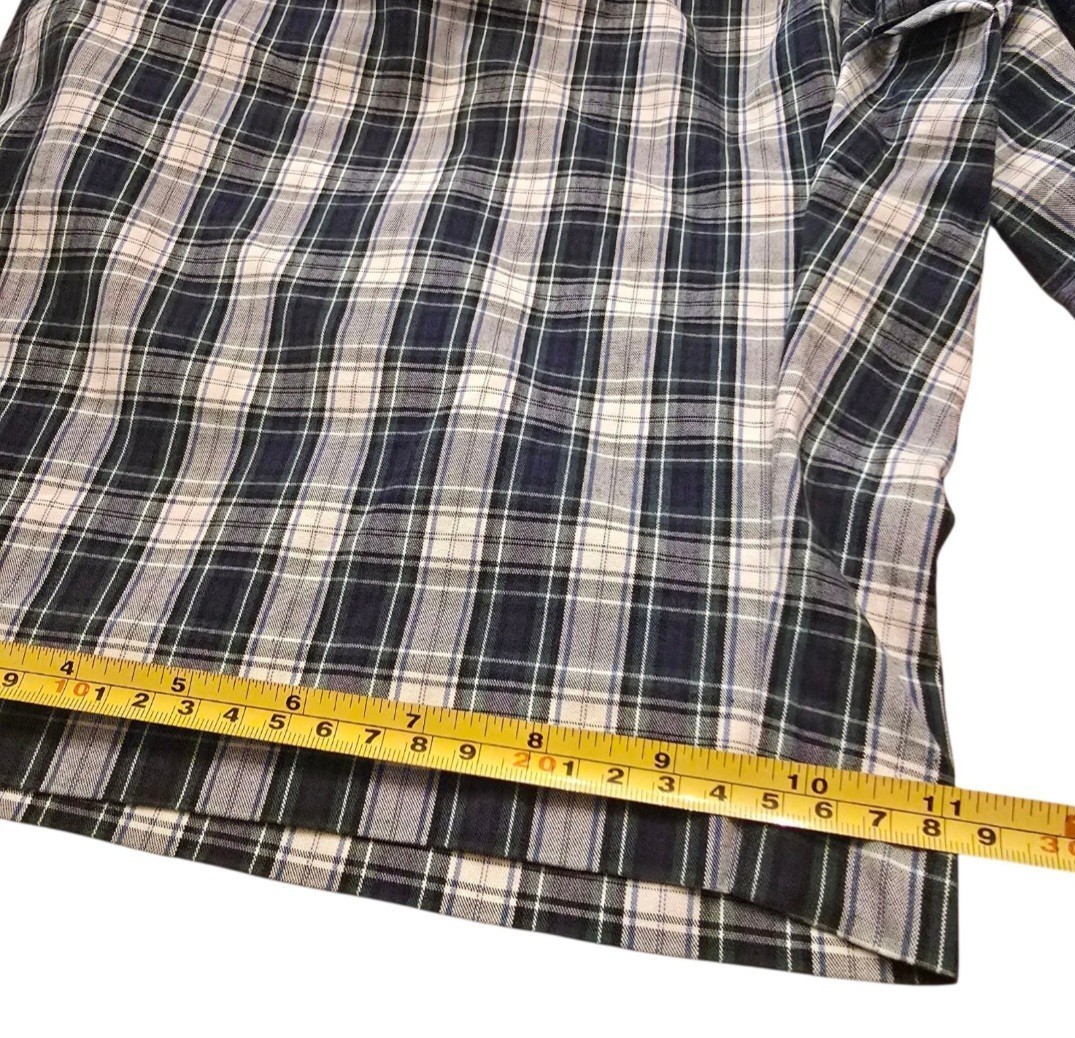 Polo Ralph Lauren Men’s 36 Plaid Shorts Blue White Preppy Golf Casual Y2K Item image 9