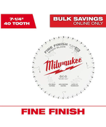 7-1/4 In. X 40-Tooth Fine Finish Circular Saw Blade - $417.11 MXN