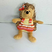 Hedgehog Girl Plush Stuffed Animal Toy 9&quot; Tall - £7.92 GBP