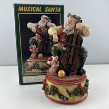 St. Nicholas and Me Musical Santa Plays &quot;Santa Clause Is Coming To Town” Resin - £11.67 GBP