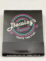Vintage Matchbook Cover  Beasley’s Taste The Fun  Sarasota, Fl  gmg restaurant - £9.78 GBP