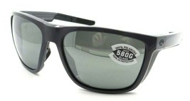 Costa Del Mar Sunglasses Ferg 59-16-125 Shiny Gray / Gray Silver Mirror 580G - £119.17 GBP