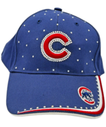 CHICAGO CUBS embroidered royal blue MLB Genuine Merch. by TEI hat w/ rhi... - $19.88