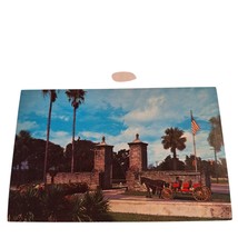 Postcard The Old City Gate St Augustine FL Chrome Unposted - £5.53 GBP