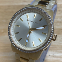 Michael Kors MK-5785 Lady Faux Marble Rhinestone Analog Quartz Watch~New Batter - £45.83 GBP