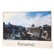 Postcard 5 de Mayo Square and Anthropological Museum Panama Chrome Unposted - $4.88