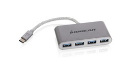 Iogear USB-C To Usb 3.0 Hub - 1 USB-C In - 4 Usb 3.0 Out - Usb 3.0 Data Rate Of - £18.94 GBP