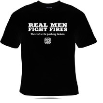 TShirts  Tee Shirts T-Shirt t-shirts : real men fight fires, the rest write park - £11.18 GBP