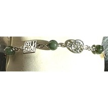 Lenox 925 Sterling Silver And Green Jade Good Luck Bracelet Sky - £36.99 GBP