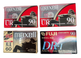 Mixed Lot Audio Cassette Tapes Maxwell UR 90 XL II 60 Fuji DR-I 90 NEW S... - $15.00