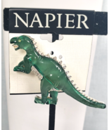 Napier Zilla Acylic Crystal Rhinestone Godzilla Brooch New on Card - €57,23 EUR