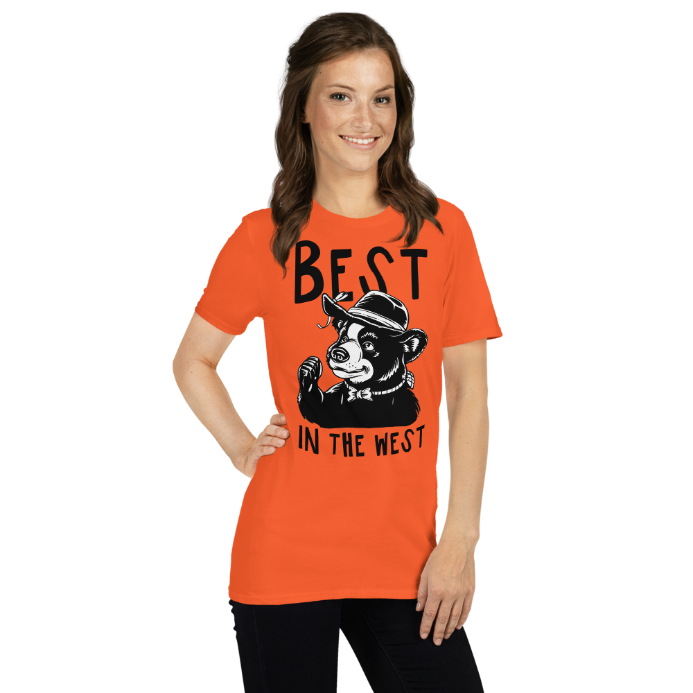 Short-Sleeve Unisex T-Shirt – Best in the West (Orange) Item image 13