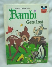 Vintage Walt Disney Wonderful World Of Reading Bambi Gets Lost Book 1972 - £11.86 GBP