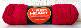 Vintage Red Heart Wintuk Orlon Acrylic 4 Ply Yarn - 1 Skein Color Berry #743 - £5.93 GBP
