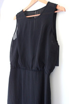 NWT Marc New York Andrew Marc Beautiful Black Shiffon Sheath Dress 8 $148 - £61.09 GBP