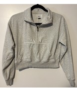American Eagle Womens 1/2 Zip Sweatshirt Pullover Cropped Shirt XS - $262.49 MXN