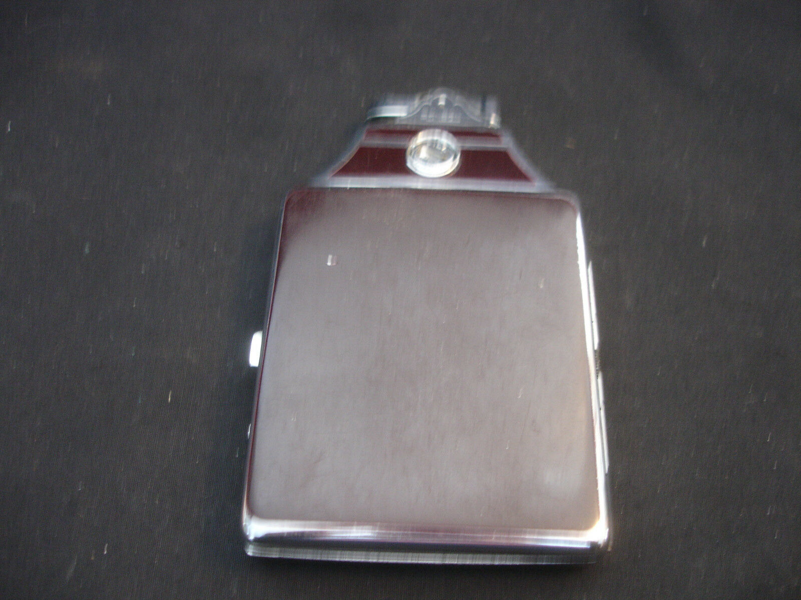 Old Vtg Ronson Mastercase Art Deco Cigarette Lighter Holder Paperwork Box