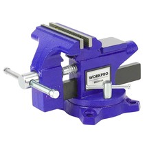 WORKPRO Bench Vise, 4-1/2" Vice for Workbench, Utility Combination Pipe Home Vis - £66.55 GBP