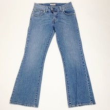 Levi&#39;s Flare 515 Womens Flare Leg Jeans Blue Size 6P Medium Wash Slender Denim - £11.44 GBP