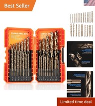 Versatile 31-Piece Cobalt Drill Bits Set for Stainless Steel, Wood, &amp; Pl... - $1,371.77 MXN