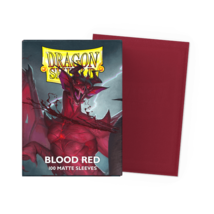 1 pack of 100 Dragon Shield Blood Red Matte Standard Sized Card Sleeves - £13.22 GBP