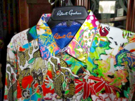 Robert Graham Aftermath Long Sleeve Embroidered Size Large Shirt image 5