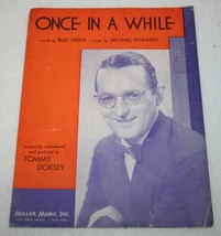 Vintage 1937 Once In A While Jazz Standard Bud Green Sheet Music Tommy Dorsey - £7.87 GBP