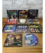 Lot Of 18 PC CD DVD ROM games SLOTS IGT Mystery Jewel Quest Escape wolf ... - $49.01