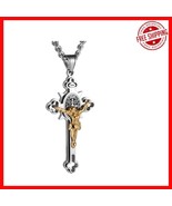 Meaningful St. Benedict Chain Necklace - Durable Stainless Steel Jewelry... - $33.65