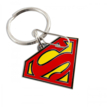 DC Comics Superman Logo Full Color Enamel Keychain Multi-Color - £10.37 GBP