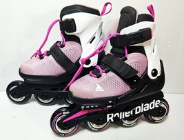 ROLLERBLADE Kids Microblade Pink/White Skate (07221900T93) SIZE 2-5 - $91.92