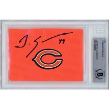 Tremaine Edmunds Signed Chicago Bears Autograph Football Pylon Beckett Auto - $96.04
