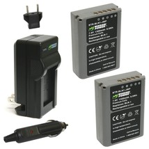 Wasabi Power Battery (2-Pack) and Charger for Olympus BLN-1, BCN-1 and O... - $43.99