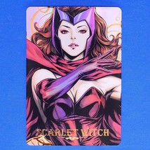 Marvel Scarlet Witch Rainbow Foil Holographic Character Art Trading Card B - £11.98 GBP