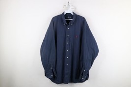 Vintage 90s Ralph Lauren Mens XL Faded Blake Collared Button Down Shirt Blue - £35.51 GBP