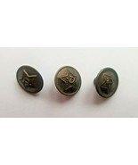 LOT OF 3 VINTAGE SOVIET MILITARY FORCES OFFICER&#39;S BUTTONS - $354.55 MXN
