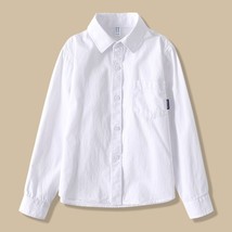Kids Clothes Girls 8 To 12 Cotton Children Long Sleeve White Shirts Primary Scho - £43.95 GBP