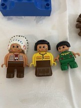 LEGO Duplo 2432 Big Chief’s Camp  Indian Village Teepee figures set not complete - $22.72