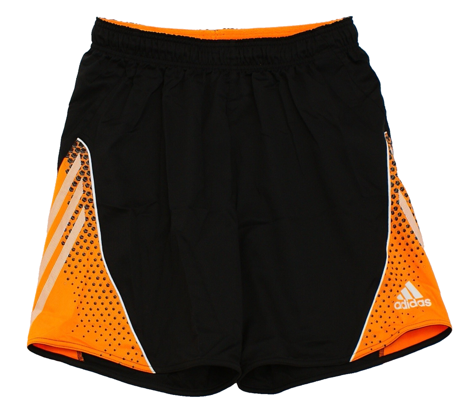 Adidas Men&#39;s M Black Orange Athletic Shorts Lightweight Drawstring - $29.69