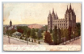 Temple Square Salt Lake City Utah UT 1906 UDB Postcard U19 - £2.43 GBP